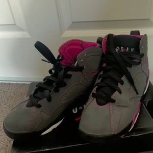 Air Jordan 7 White Purple and Pink